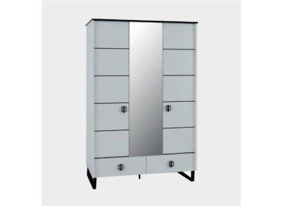 Design Wardrobe Loft Bedroom Cabinets Wardrobe Furniture Wood Gray Luxury