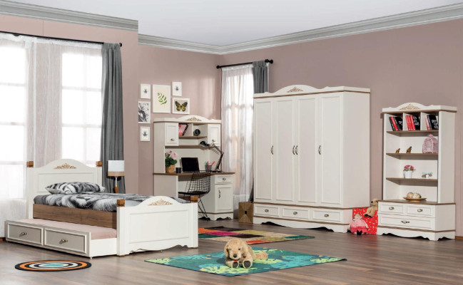Childrens bed Childrens room Bed Bedroom Design Luxury Furniture Wood Youth Room