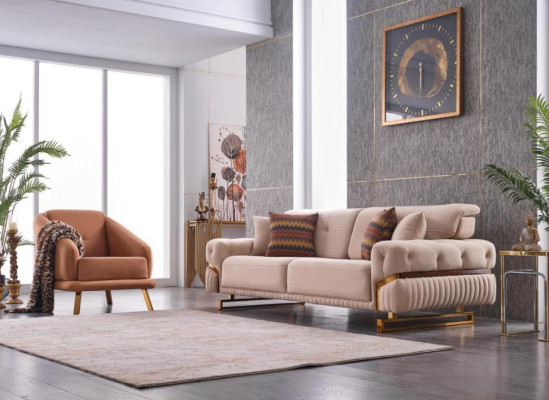 Living room Couch Set Armchair Dreistzer Complete's Furniture Set Design 3+1