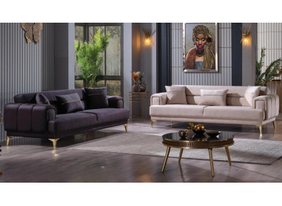 Living room sofa set three-seater upholstered suite Complete's Furniture Set 2-piece