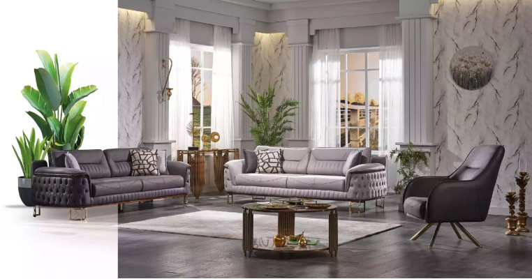 Design Armchair upholstery Living room Wood modern luxury brown lounge