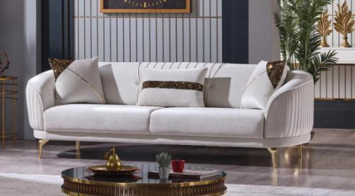 Designer upholstered sofa set three-seater living room couches modern furniture
