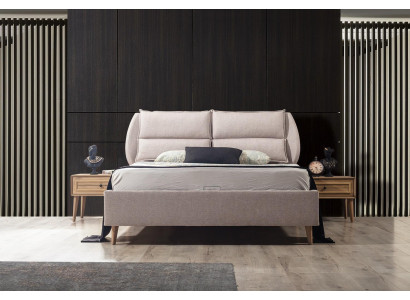 Luxury Bedroom Set Bed + 2x Bedside tables Modern Design Elegant Complete
