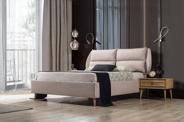 Luxury Bedroom Set Bed + 2x Bedside tables Modern Design Elegant Complete