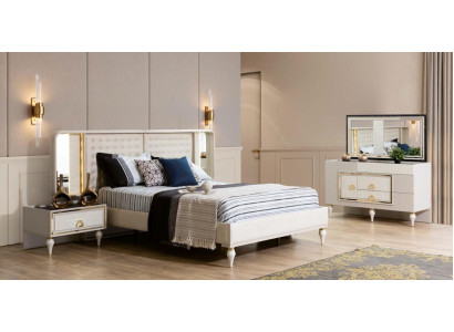 Bed Chest of drawers 2x Bedside tables 4 pcs Bedroom Set Furniture Modern Luxury Beds new