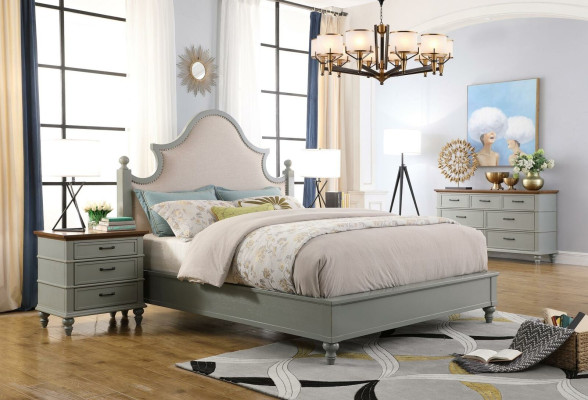 Design Luxury Bedroom Set Bed 2x Bedside tables Chest of drawers Suite Beds Hotel