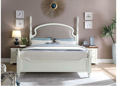 Bed Bedside table 3tlg.Bedroom Set Design Modern Luxury Beds Group Wood new