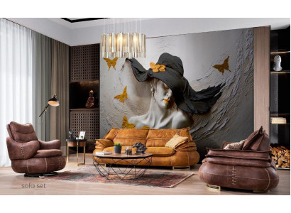 Sofa set 3+1+1 Seater Set Design Sofa Upholstery Couches Modern 3 pieces
