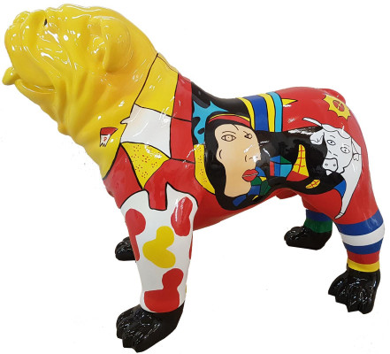 Design figures sculptures modern bulldog sculpture decoration garden new decoration
