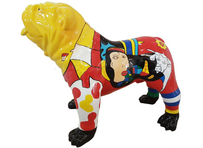 Design figures sculptures modern bulldog sculpture decoration garden new decoration