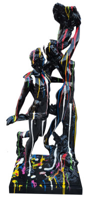 Designer Abstract Decoration Modern Figure Dance Couple Sculptures Garden Figures
