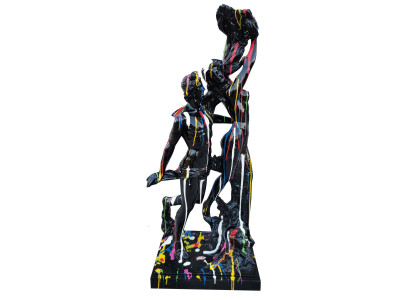 Designer Abstract Decoration Modern Figure Dance Couple Sculptures Garden Figures