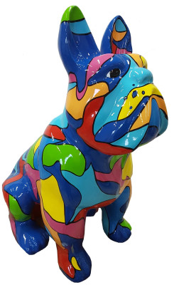 Design Figures Sculptures Modern Bulldog Sculpture Decorative Decoration Garden