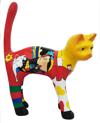 Designer Abstract Figure Modern Figures Decoration Cat Sculptures Decoration
