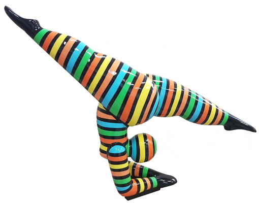 Design Figures Sculptures Modern Abstract Sculpture Woman Acrobat Decoration