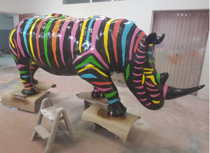 Abstract figure statue garden figures decoration statues sculptures rhino new