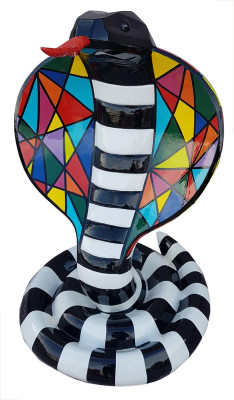 Designer Abstract Modern Figure Snake Cobra Decorative Garden Sculptures Snake