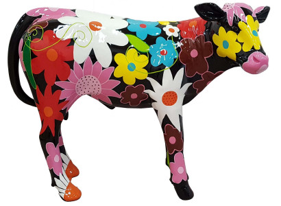 Designer Abstract Modern Figure one Cow from Plastic Decorative Garden Sculptures