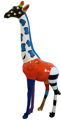 Designer Figures Modern Decorations Garden Giraffe Statue Sculpture Sculptures