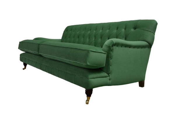 Chesterfield Sofa 3 Seater Fabric Couch Upholstery Sofas Textile Three Seater