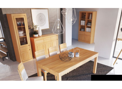 Living room Suite Group 8 pieces. Set Chest of drawers 4 armchairs Display case Sideboard new
