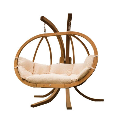 Lounge Club Hanging Chair Mat Garden Patio Armchair Chair Wood Furniture Handcraft