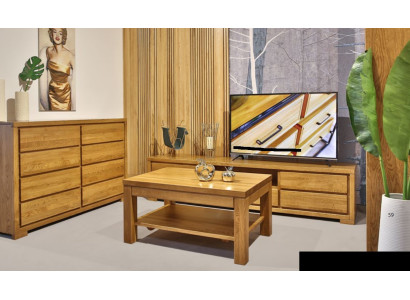 Living room Wood Furniture Set Solid Chest of drawers Sideboard Coffee table TV cabinet 3pcs. Set new