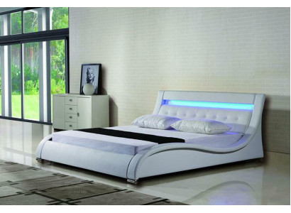 Bed Beds Upholstery Double Marriage Hotel Luxury Leather Decoration Modern Designer