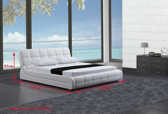 Modern Bed Beds Upholstery Double Marriage Hotel Luxury Leather Designer