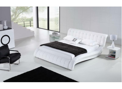 Bed Beds Upholstery Double Marriage Hotel Luxury Leather Modern Decorative Designer