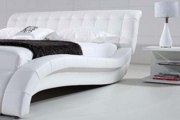 Bed Beds Upholstery Double Marriage Hotel Luxury Leather Modern Decorative Designer