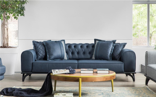 Designer Furniture Seating Set 3+3+1 Sofa Set Upholstery Furniture Couches