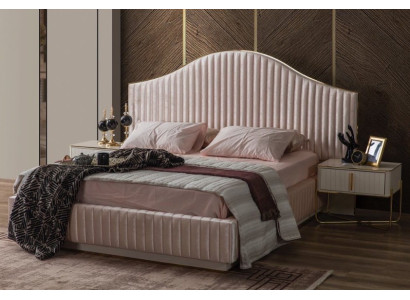 Pink bedroom furniture set from European manufacture in a modern style