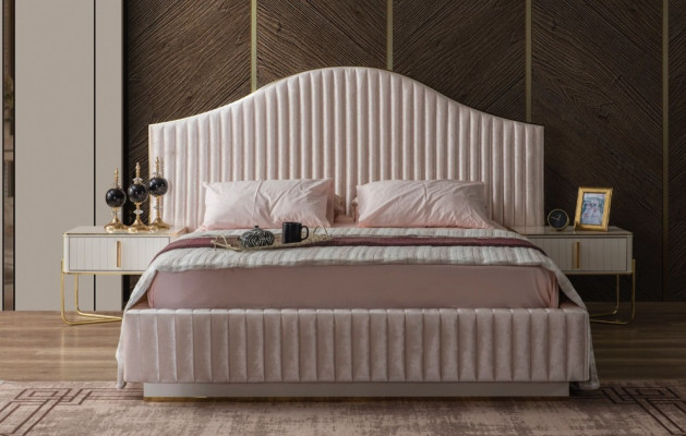 Pink bedroom furniture set from European manufacture in a modern style