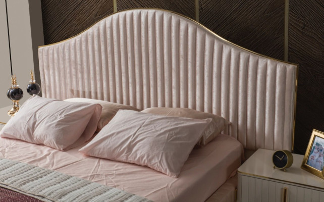 Pink bedroom furniture set from European manufacture in a modern style