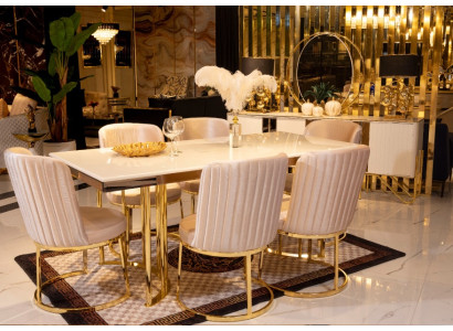 Luxury Dining table 6x Chairs Chair Dining room Set Dining set 7pcs new Immediately