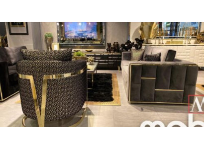 Design Armchair Luxury Classic Modern Lehn Textile 1 Seater Furniture Single Seater Sofa
