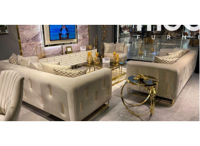 Design Sofa Modern 3 Seater Room Furniture Gray Sofas Three Seater Couch Upholstery