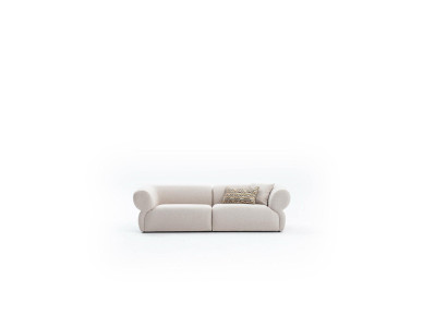 Sofa Couch Upholstery Furniture Three Seater 3 Seater Modern Design Couch Beige