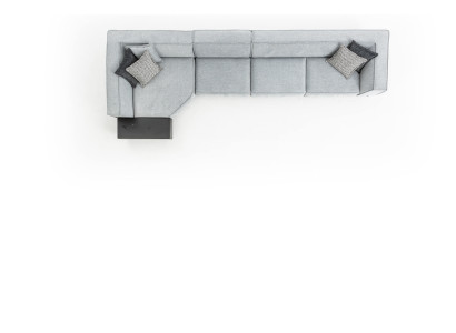 Corner suite Couch Sofa Gray Fabric Couches Furniture 430x165 Sofas Sofas