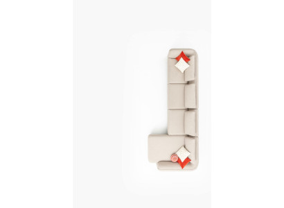 Corner sofa Living room Couch Upholstered sofa Modern Design L-shape 420x170cm