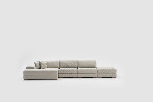 Corner sofa L-shape Living room Upholstery Textile Sofas Modern Design Luxury 415 x 150
