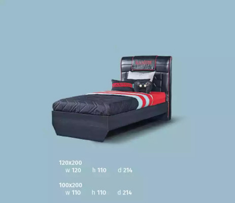 Designer Beds Childrens bed youth bed wooden furniture with soft 120x200cm