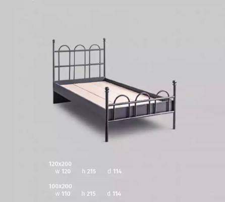 Complete room Bedroom Bed Wardrobe Desk Black 3pcs
