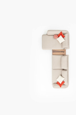 Corner sofa L-shape 365x170 Beige Sofa Couch Design Corner sofa en Furniture Fabric