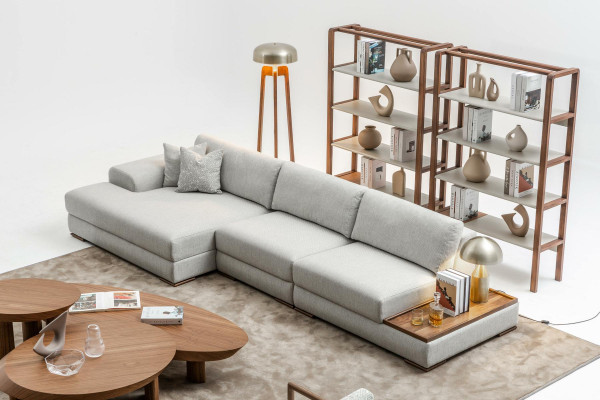 Sofa Couch Upholstery Furniture Living landscape Gray Corner suite Soft Couches