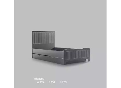 Modern Furniture Design Children's Beds Bed Black 100x200cm