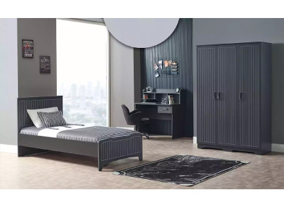 Childrens room Complete room Bedroom Bed Desk Wardrobe 3pcs