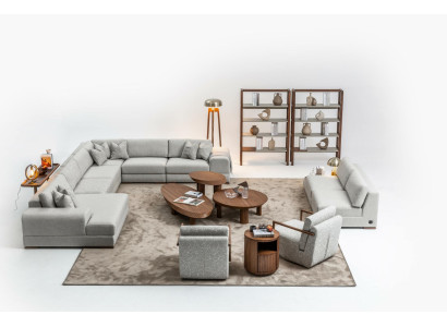 Corner sofa U-shape Living room Furniture Modern Designer Fabric Sofa Sofa Textile