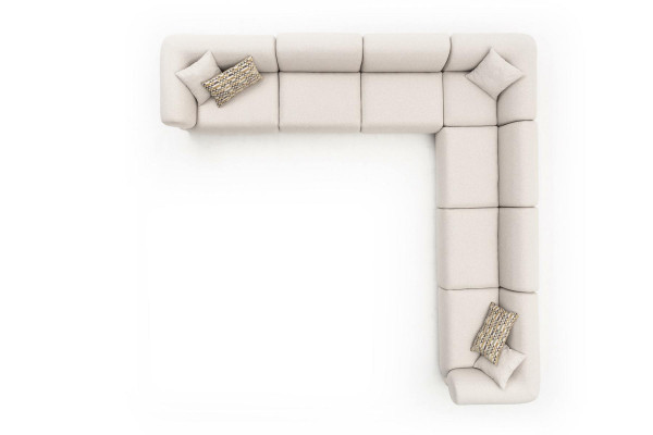 Sofa L-shape Upholstery Couch Living room Modern Furniture 405x405cm Sofas Corner sofa